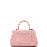 Coco Top Handle Bag Quilted Caviar Mini