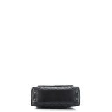 So Black Coco Top Handle Bag Quilted Caviar Mini