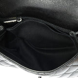 So Black Coco Top Handle Bag Quilted Caviar Mini