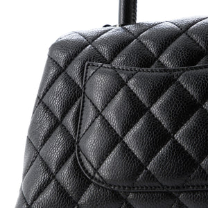 So Black Coco Top Handle Bag Quilted Caviar Mini