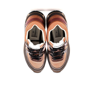 Women's CC Low-Top Sneakers Mesh and Laminated Leather