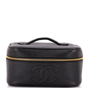 Vintage Timeless Cosmetic Case Caviar Medium