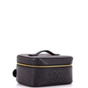 Vintage Timeless Cosmetic Case Caviar Medium