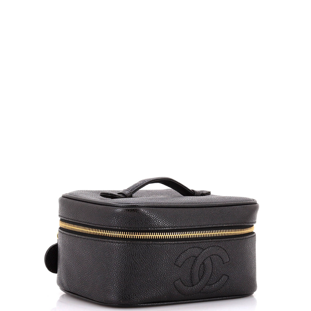 Vintage Timeless Cosmetic Case Caviar Medium