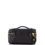 Vintage Timeless Cosmetic Case Caviar Medium