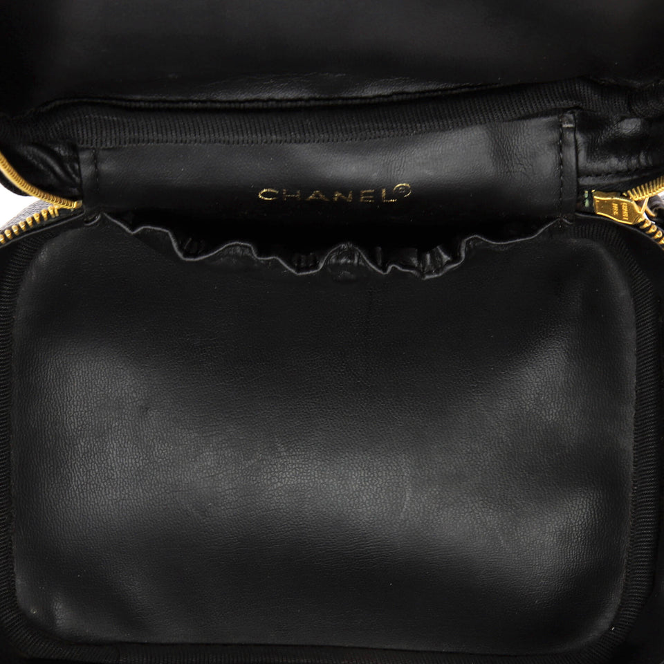 Vintage Timeless Cosmetic Case Caviar Medium