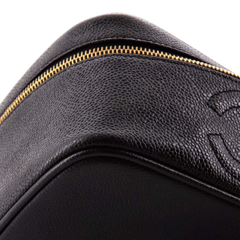 Vintage Timeless Cosmetic Case Caviar Medium