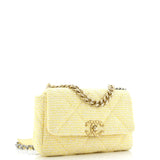 19 Flap Bag Quilted Tweed Medium