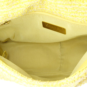 19 Flap Bag Quilted Tweed Medium