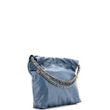 22 Chain Hobo Quilted Caviar Small