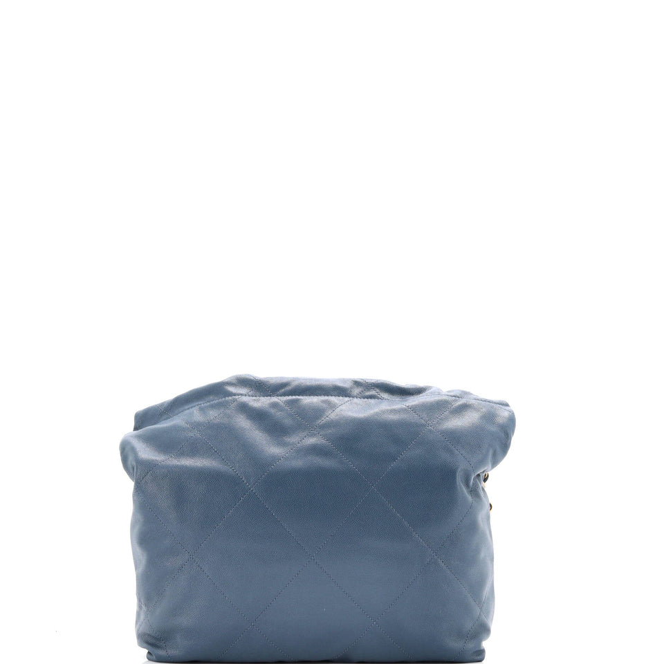 22 Chain Hobo Quilted Caviar Small