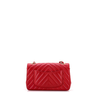 Classic Single Flap Bag Chevron Caviar Mini