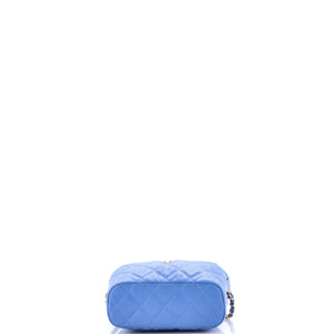 CC Hobo Clutch with Chain Quilted Caviar