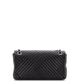 CC Crossing Flap Bag Chevron Lambskin Medium