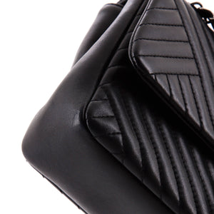 CC Crossing Flap Bag Chevron Lambskin Medium
