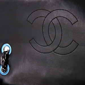 CC Crossing Flap Bag Chevron Lambskin Medium