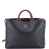 CC Shopping Tote Stitched Bullskin Large