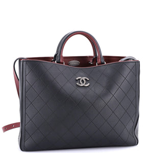 CC Shopping Tote Stitched Bullskin Large
