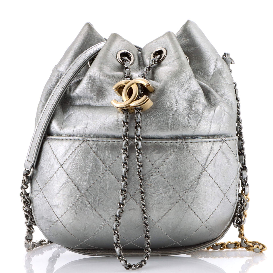 Gabrielle Drawstring Bag Quilted Calfskin Medium