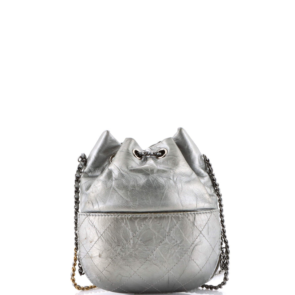 Gabrielle Drawstring Bag Quilted Calfskin Medium
