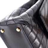Coco Top Handle Bag Chevron Calfskin Small