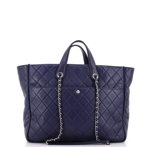 Ultra Pocket Shopping Tote Quilted Calfskin Large