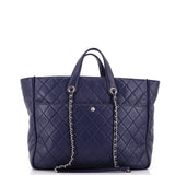 Ultra Pocket Shopping Tote Quilted Calfskin Large