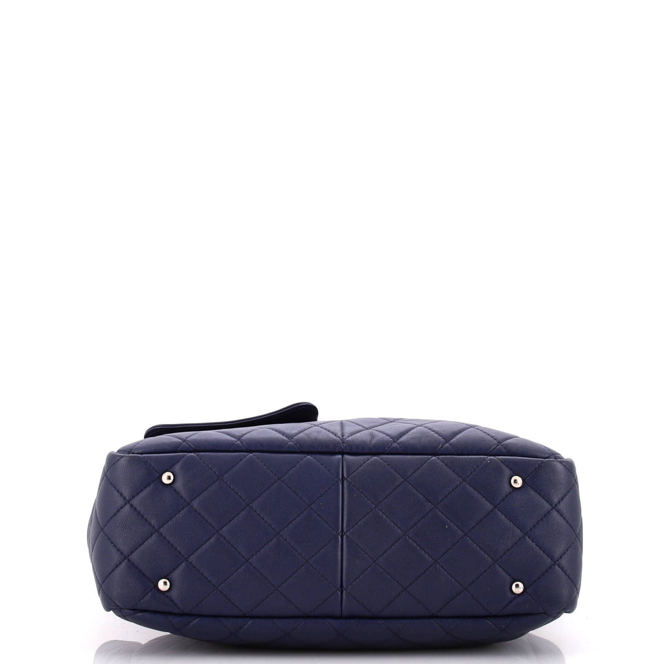 Ultra Pocket Shopping Tote Quilted Calfskin Large
