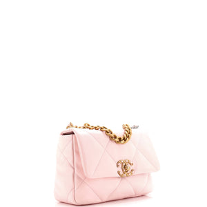 19 Flap Bag Quilted Leather Medium
