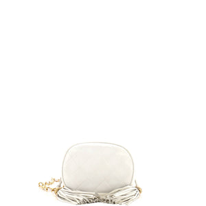 Vintage Drawstring Bucket Bag Quilted Lambskin Small