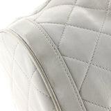 Vintage Drawstring Bucket Bag Quilted Lambskin Small