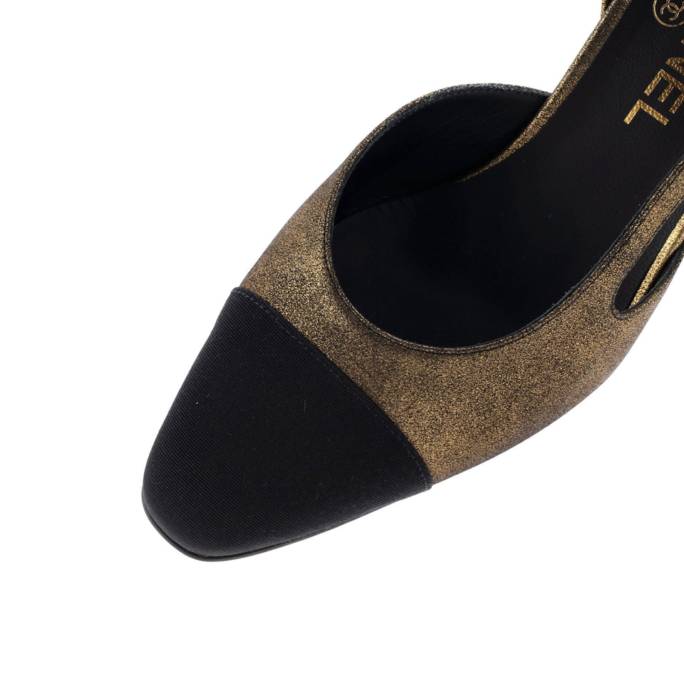 Women’s Cap Toe Slingback Pumps Leather