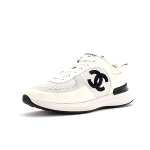Women's CC Low-Top Sneakers Leather and Mesh
