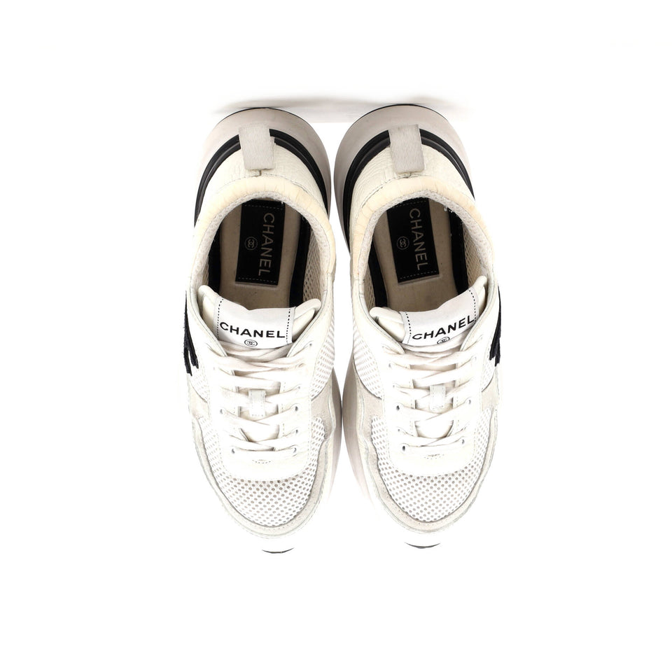 Women's CC Low-Top Sneakers Leather and Mesh
