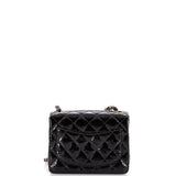 Vintage Square Classic Single Flap Bag Quilted Patent Mini