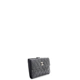 CC Brilliant Flap Wallet Quilted Patent Long