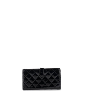CC Brilliant Flap Wallet Quilted Patent Long