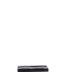 CC Brilliant Flap Wallet Quilted Patent Long