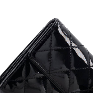 CC Brilliant Flap Wallet Quilted Patent Long