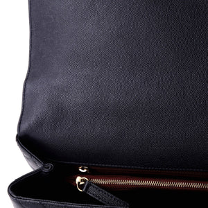 Coco Top Handle Bag Chevron Caviar Medium