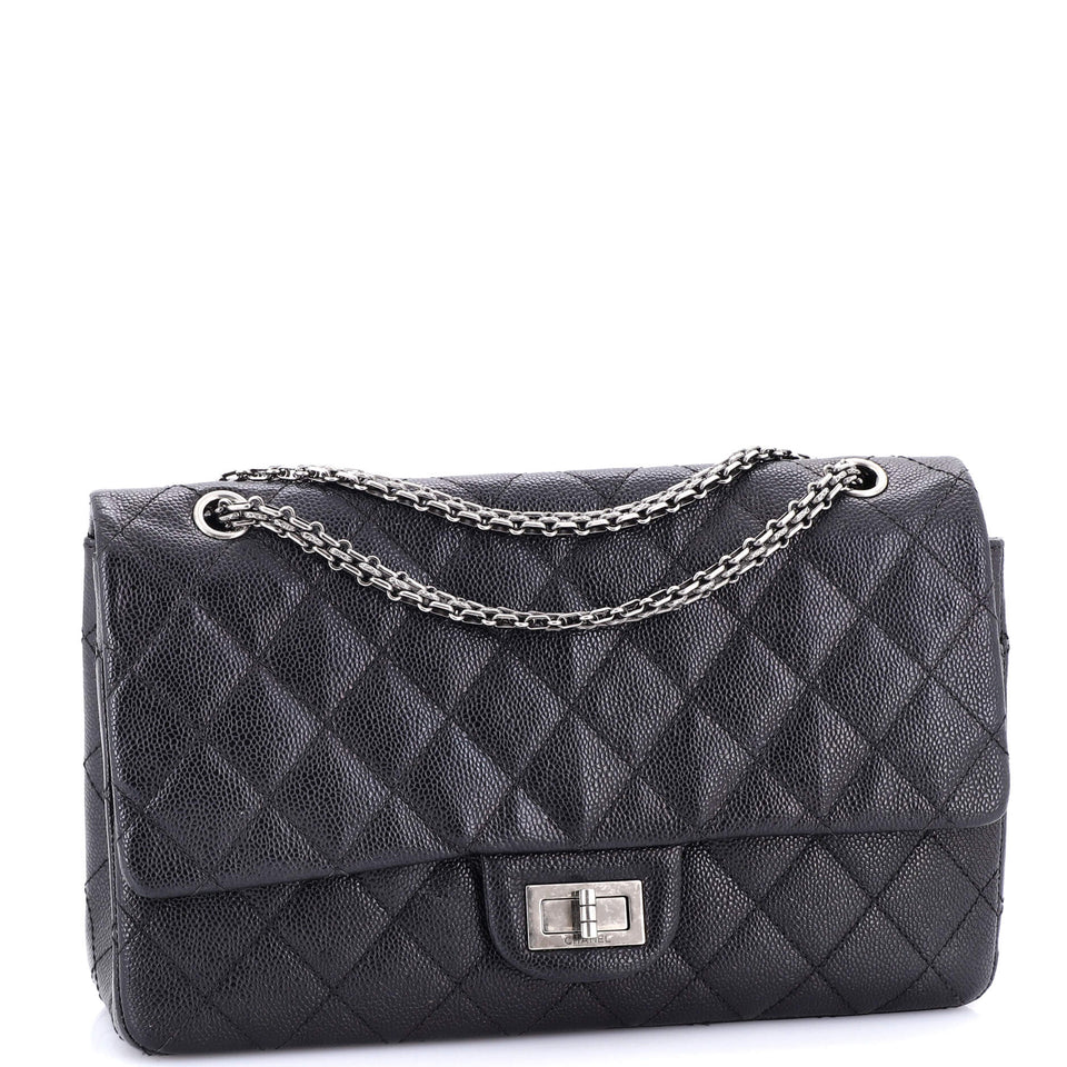 Reissue 2.55 Flap Bag Quilted Caviar 227