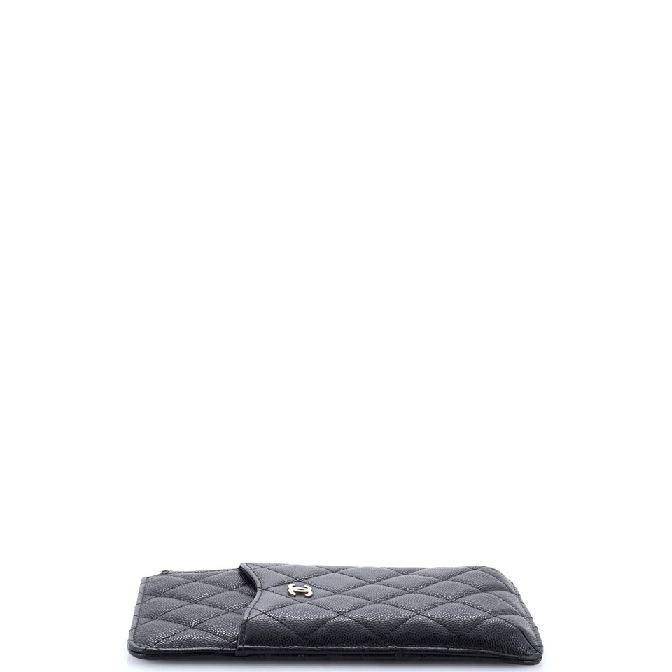 Classic Phone Case Pouch Quilted Caviar
