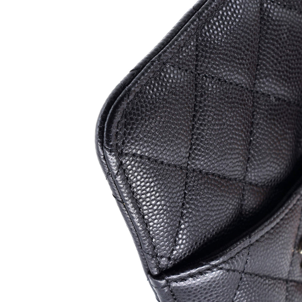 Classic Phone Case Pouch Quilted Caviar