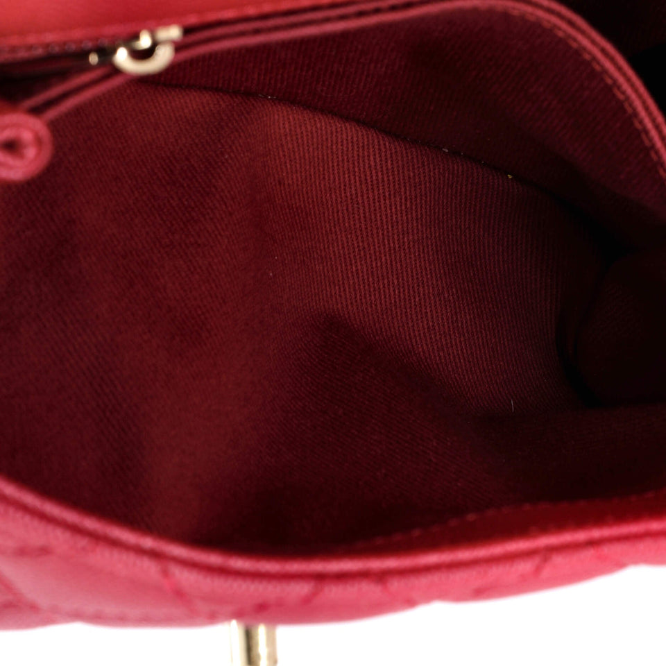 Coco Top Handle Bag Quilted Caviar Mini