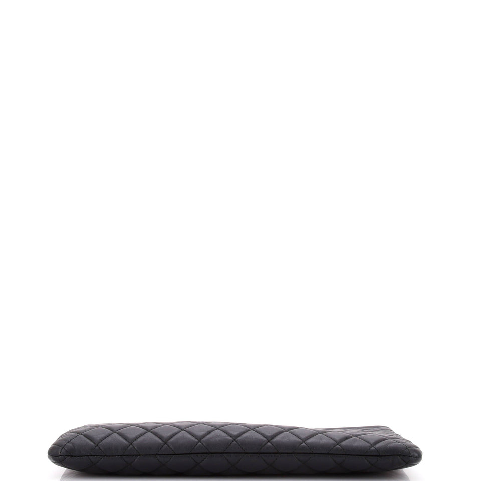 Boy O Case Clutch Quilted Lambskin Large