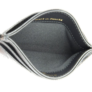Crystal CC Card Holder Quilted Caviar