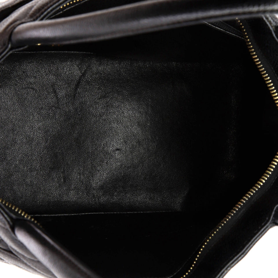 Medallion Tote Quilted Caviar