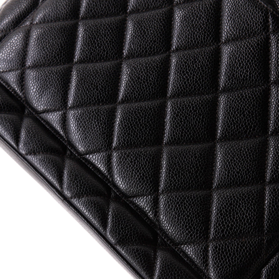 Medallion Tote Quilted Caviar