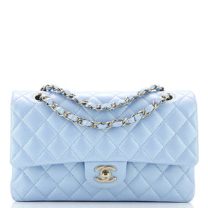Classic Double Flap Bag Quilted Iridescent Lambskin Medium