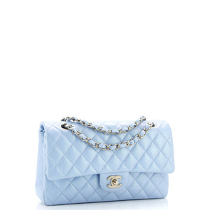 Classic Double Flap Bag Quilted Iridescent Lambskin Medium